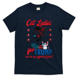 Cat Lady For Trump Funny Political T-Shirt