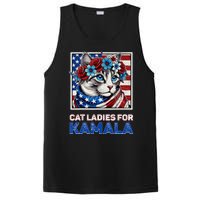 Cat Ladies For Kamala Funny Cat 2024 President Kamalaharris PosiCharge Competitor Tank