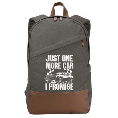 Car Lover For New Engine Owner Classic Car Technician Cotton Canvas Backpack