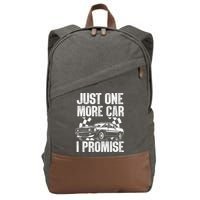 Car Lover For New Engine Owner Classic Car Technician Cotton Canvas Backpack