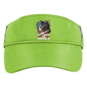 Cat Ladies For Kamala Harris Funny Cat Adult Drive Performance Visor