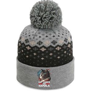 Cat Ladies For Kamala Harris Funny Cat The Baniff Cuffed Pom Beanie