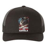 Cat Ladies For Kamala Harris Funny Cat Yupoong Adult 5-Panel Trucker Hat