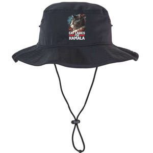 Cat Ladies For Kamala Harris Funny Cat Legacy Cool Fit Booney Bucket Hat