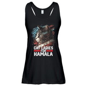 Cat Ladies For Kamala Harris Funny Cat Ladies Essential Flowy Tank