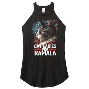 Cat Ladies For Kamala Harris Funny Cat Women's Perfect Tri Rocker Tank