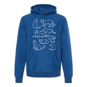 Cat Lover Funny Cat Cat Mama Gift For Fur Mom Cute Cat Meaningful Gift Premium Hoodie