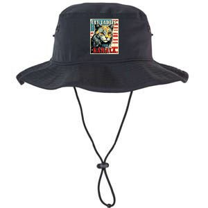 Cat Ladies For Kamala Funny Cat 2024 President Kamalaharris Legacy Cool Fit Booney Bucket Hat