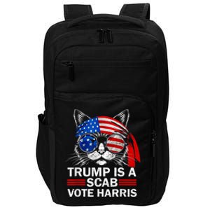 Cat Ladies Funny Trump Is A Scab Vote Harris Impact Tech Backpack