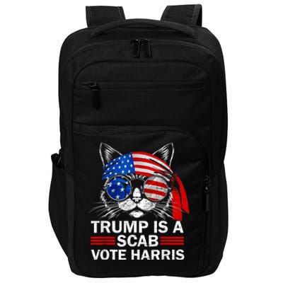 Cat Ladies Funny Trump Is A Scab Vote Harris Impact Tech Backpack