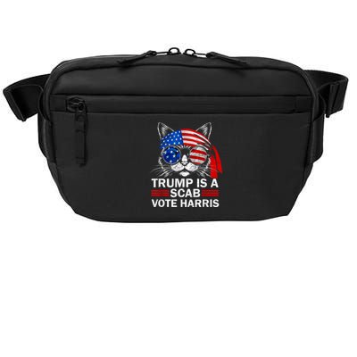 Cat Ladies Funny Trump Is A Scab Vote Harris Crossbody Pack