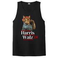 Cat Ladies For Kamala Walz Funny Cat 2024 President PosiCharge Competitor Tank