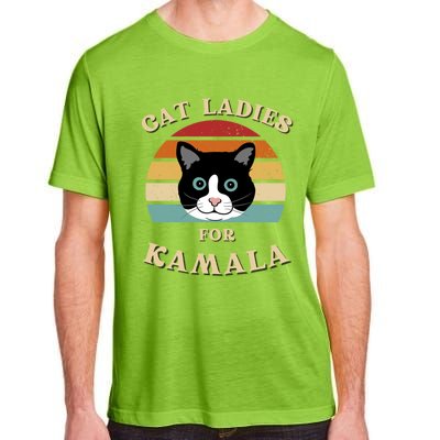 Cat Ladies For Kamala Harris Cool Gift Adult ChromaSoft Performance T-Shirt