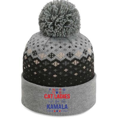 Cat Ladies For Kamala Harris 2024 Childless Cat Lady The Baniff Cuffed Pom Beanie