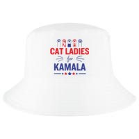 Cat Ladies For Kamala Harris 2024 Childless Cat Lady Cool Comfort Performance Bucket Hat