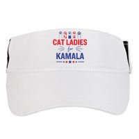 Cat Ladies For Kamala Harris 2024 Childless Cat Lady Adult Drive Performance Visor