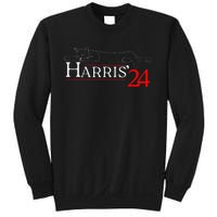 Cat Ladies For Kamala Funny Cat 2024 President Kamala Harris Sweatshirt