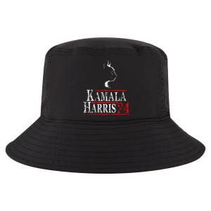 Cat Ladies For Kamala Funny Cat 2024 President Kamala Harris Cool Comfort Performance Bucket Hat