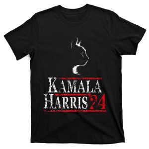 Cat Ladies For Kamala Funny Cat 2024 President Kamala Harris T-Shirt