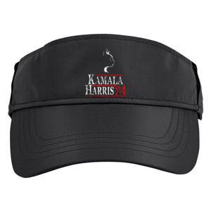 Cat Ladies For Kamala Funny Cat 2024 President Kamala Harris Adult Drive Performance Visor