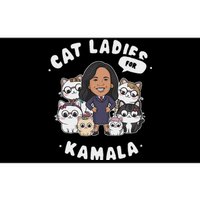 Cat Ladies For Kamala 2024 Presidential Support Bumper Sticker