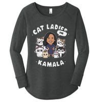 Cat Ladies For Kamala 2024 Presidential Support Women's Perfect Tri Tunic Long Sleeve Shirt