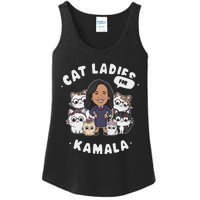 Cat Ladies For Kamala 2024 Presidential Support Ladies Essential Tank