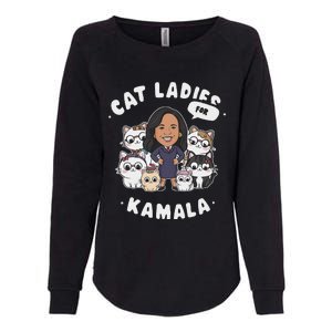 Cat Ladies For Kamala 2024 Presidential Support Womens California Wash Sweatshirt