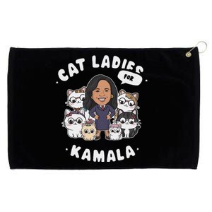 Cat Ladies For Kamala 2024 Presidential Support Grommeted Golf Towel