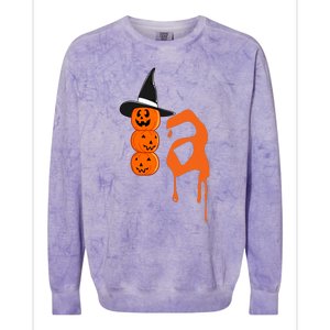 Comma La Funny Kamala Harris Halloween Pumpkin Colorblast Crewneck Sweatshirt