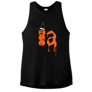 Comma La Funny Kamala Harris Halloween Pumpkin Ladies PosiCharge Tri-Blend Wicking Tank