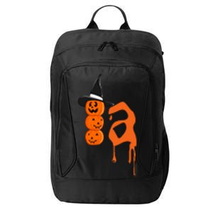 Comma La Funny Kamala Harris Halloween Pumpkin City Backpack