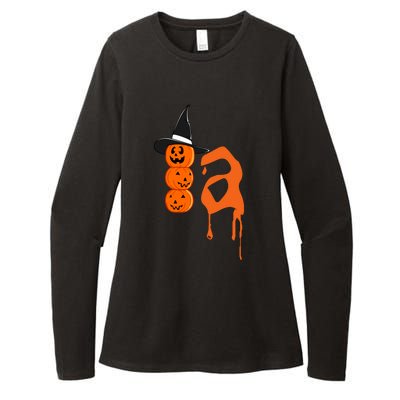 Comma La Funny Kamala Harris Halloween Pumpkin Womens CVC Long Sleeve Shirt