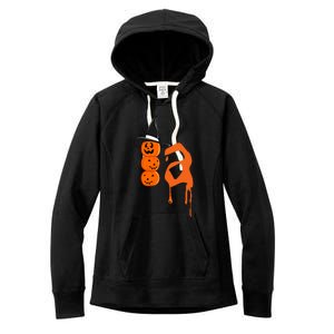 Comma La Funny Kamala Harris Halloween Pumpkin Women's Fleece Hoodie