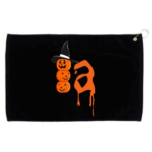 Comma La Funny Kamala Harris Halloween Pumpkin Grommeted Golf Towel