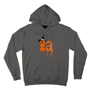 Comma La Funny Kamala Harris Halloween Pumpkin Tall Hoodie