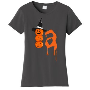 Comma La Funny Kamala Harris Halloween Pumpkin Women's T-Shirt