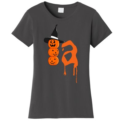 Comma La Funny Kamala Harris Halloween Pumpkin Women's T-Shirt