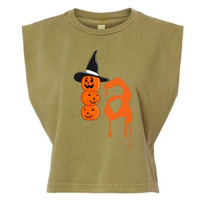 Comma La Funny Kamala Harris Halloween Pumpkin Garment-Dyed Women's Muscle Tee