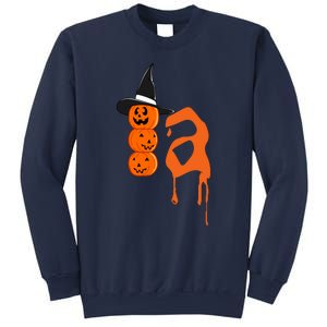 Comma La Funny Kamala Harris Halloween Pumpkin Sweatshirt