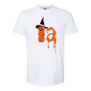 Comma La Funny Kamala Harris Halloween Pumpkin Softstyle CVC T-Shirt