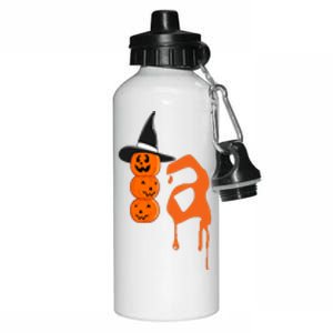 Comma La Funny Kamala Harris Halloween Pumpkin Aluminum Water Bottle