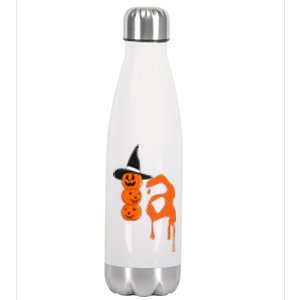 Comma La Funny Kamala Harris Halloween Pumpkin Stainless Steel Insulated Water Bottle