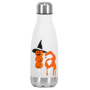 Comma La Funny Kamala Harris Halloween Pumpkin Stainless Steel Insulated Water Bottle