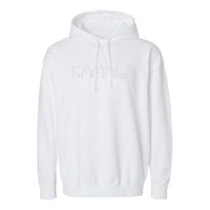 Cat Ladies For Kamala Harris Cat Lettering 2024 Election Garment-Dyed Fleece Hoodie