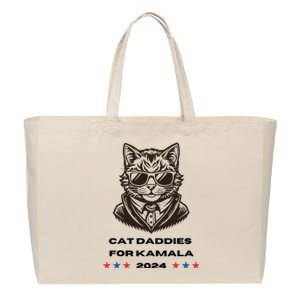 Cat Ladies For Kamala Cat 2024 Cotton Canvas Jumbo Tote