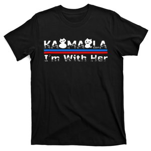 Cat Ladies For Kamala Im With Her For President Early T-Shirt