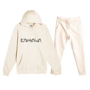 Cat Lady For Kamala Harris 2024 Cat Lettering Cat Ladies Premium Hooded Sweatsuit Set