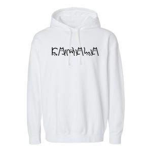 Cat Lady For Kamala Harris 2024 Cat Lettering Cat Ladies Garment-Dyed Fleece Hoodie