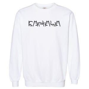 Cat Lady For Kamala Harris 2024 Cat Lettering Cat Ladies Garment-Dyed Sweatshirt